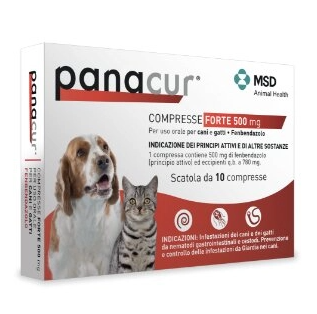 Panacur Compresse Forte 500 Mg Per Uso Orale Per Cani E Gatti 10 Compresse